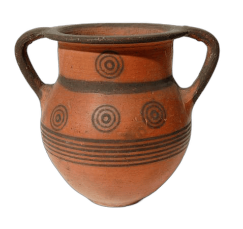 Black-On-Red Jar