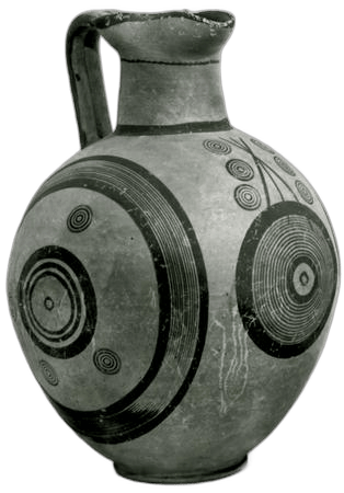 Black-On-Red Oinochoe, Archaic I Cypriot jug