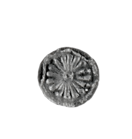 "Gilded Silver Rosette Disc", Archaic Cypriot jewelry