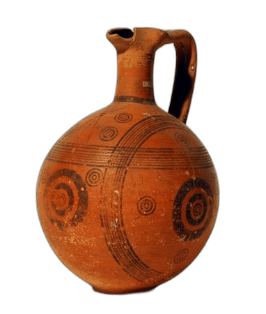 Black-on-Red Oinochoe, Archaic I Cypriot jug
