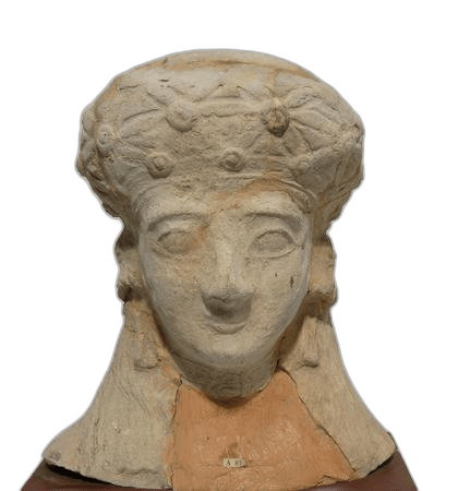 Terracotta Turban Statue, Archaic II Cypriot