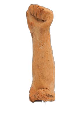 Terracotta Arm, Archaic II Cypriot statue