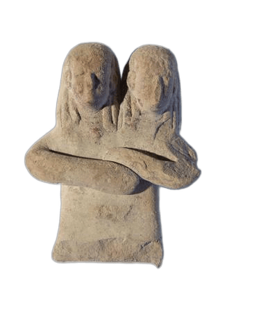 Terracotta Adoration Figure, Archaic II Cypriot statue