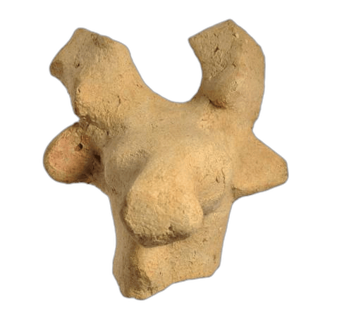 Terracotta Stag Figure, Archaic II Cypriot statue