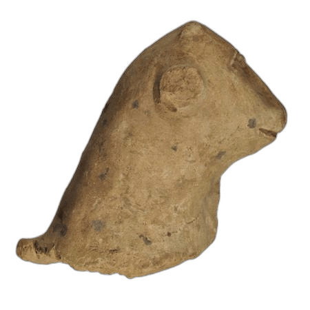 Bull Spout Figure Vase, Archaic II Cypriot statue