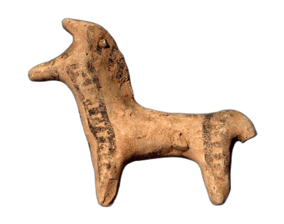 Terracotta Horse Figurine, Archaic II Cypriot statue