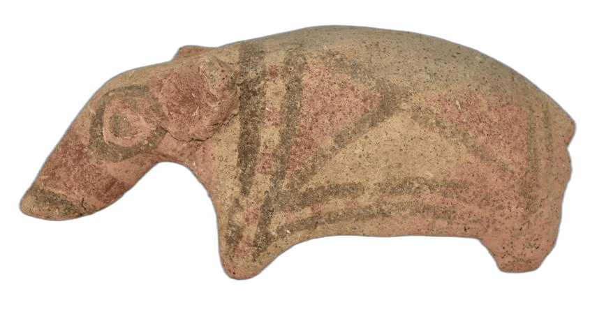 Painted Terracotta Figurine, Archaic II Cypriot statue