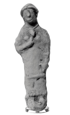 Terracotta Flower Figure, Archaic II Cypriot statue