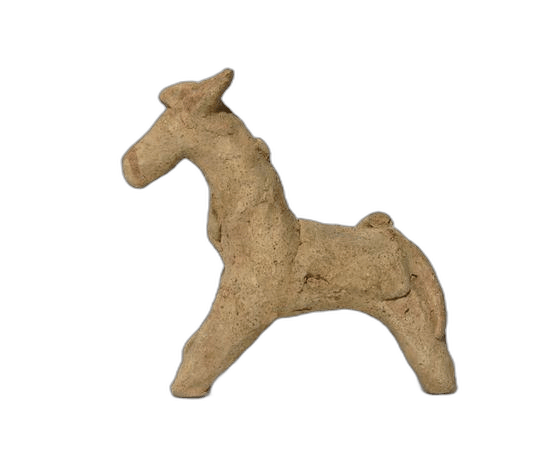 Terracotta Mule Figure, Archaic II Cypriot statue