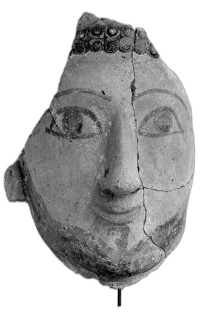 Terracotta Painted Statue, Archaic II Cypriot