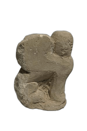 Seated Sphinx Figure, Archaic II Cypriot statue
