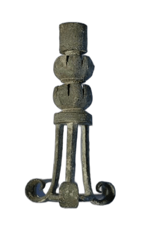 Bronze Lotus Lamp Stand, Archaic II Cypriot tool