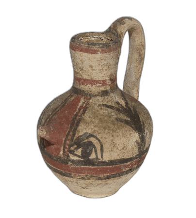 Bichrome Ware Oinochoe, Archaic II Cypriot jug
