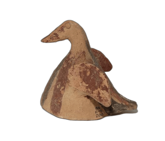 Buff Clay Bird Figurine, Archaic II Cypriot statue