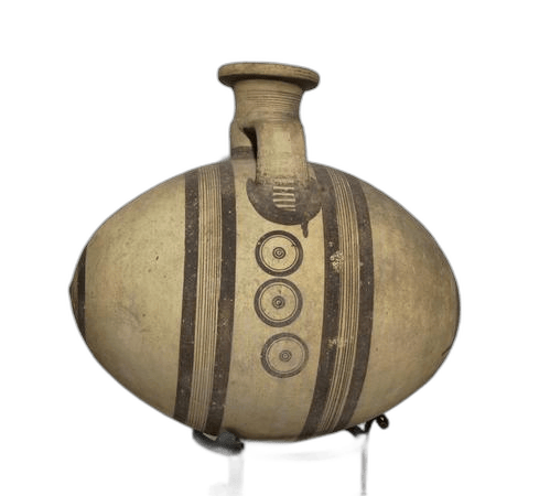 White Painted Barrel Jug, Archaic II Cypriot