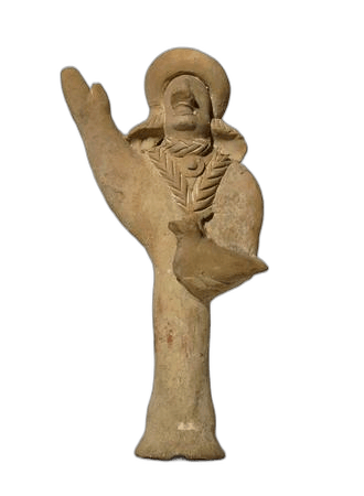 Terracotta Votive Female Figurine, Archaic II Cypriot statue