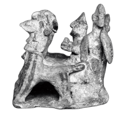 Terracotta Model Chariot, Archaic II Cypriot statue