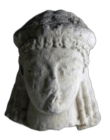 Limestone Worshipper Statue, Archaic II Cypriot