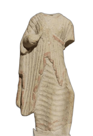 Limestone Votary Figurine, Archaic II Cypriot statue
