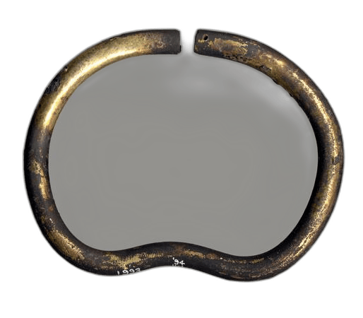 Gold-Plated Elliptical Bracelet, Classical Cypriot jewelry