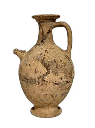 Red Painted Bull-head Jug, Classical Cypriot