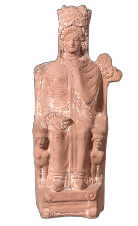 Seated Deity Figurine, Classical Cypriot statue