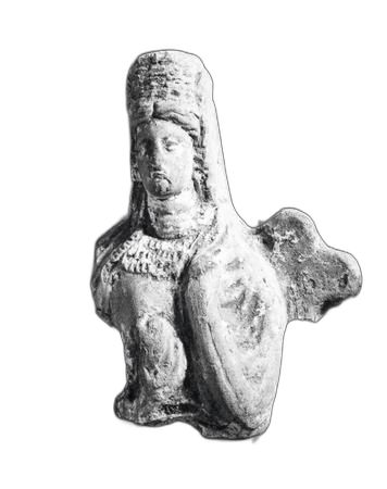 Terracotta Pomegranate Figure, Classical Cypriot statue