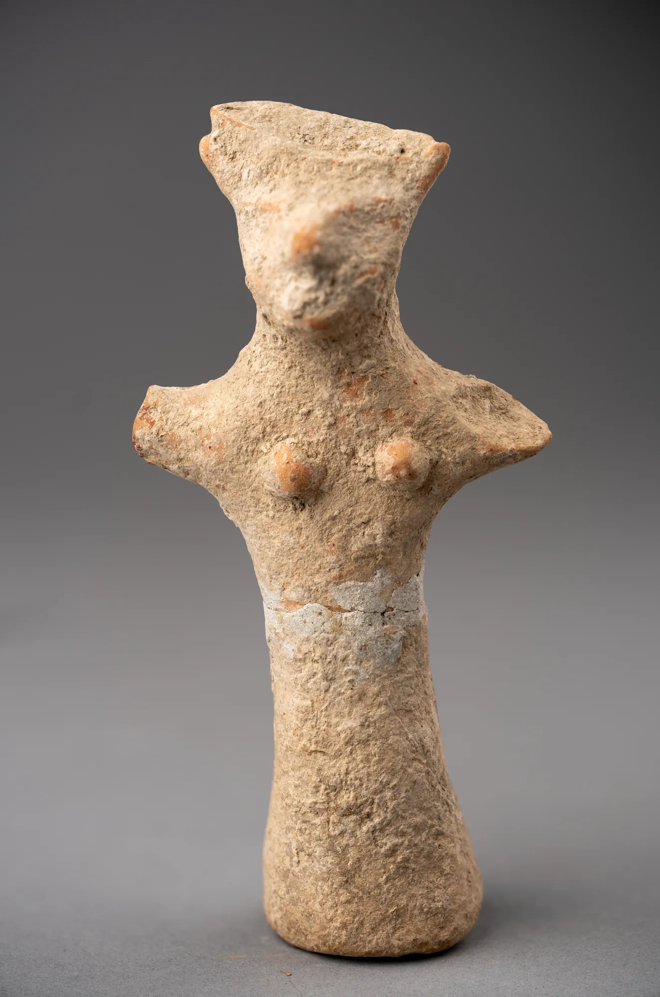 Terracotta Female Figure with Outstretched Arms, Archaic Cypriot statue