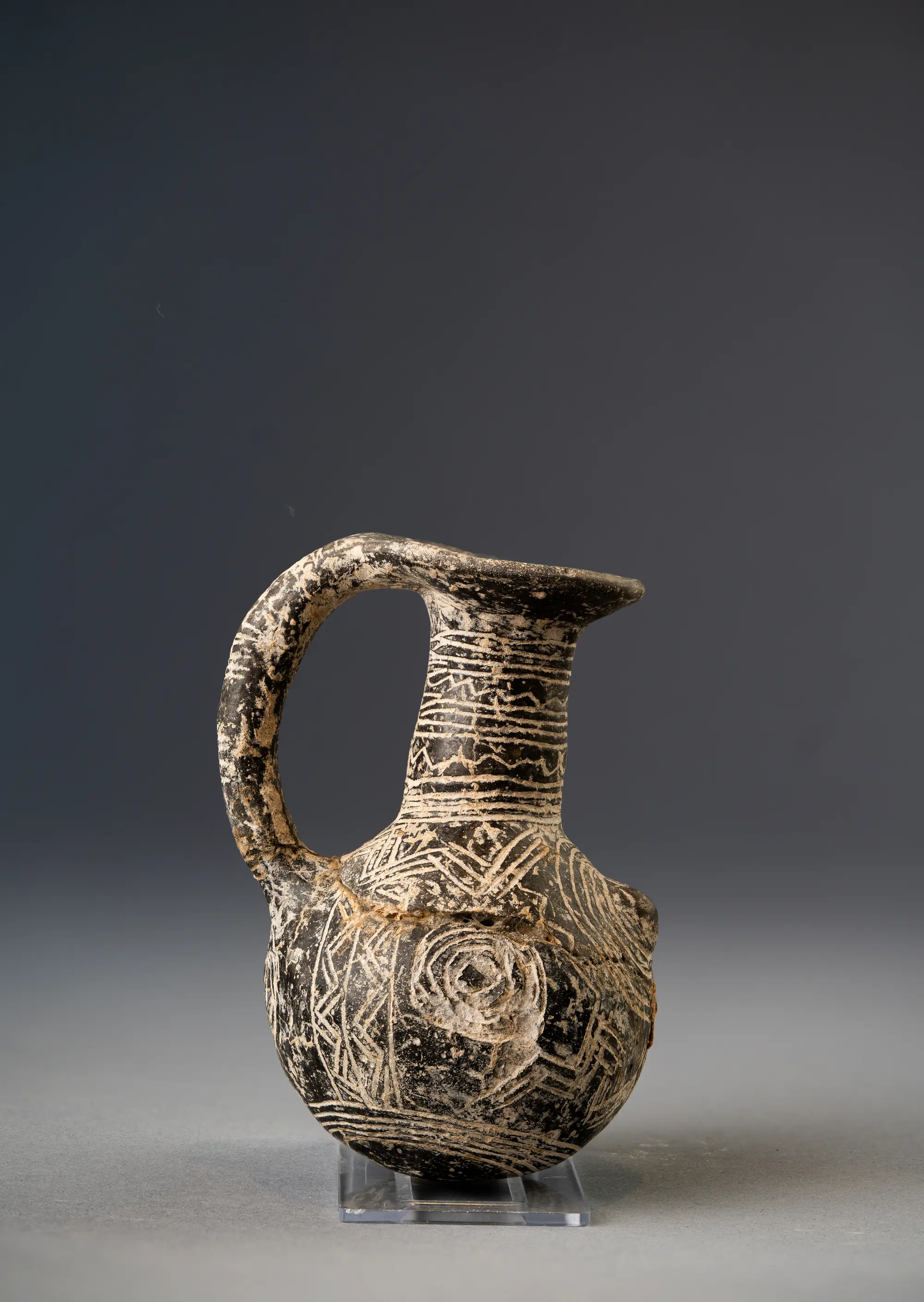 Black Polished Ware Juglet, Early Bronze Age II Cypriot pottery