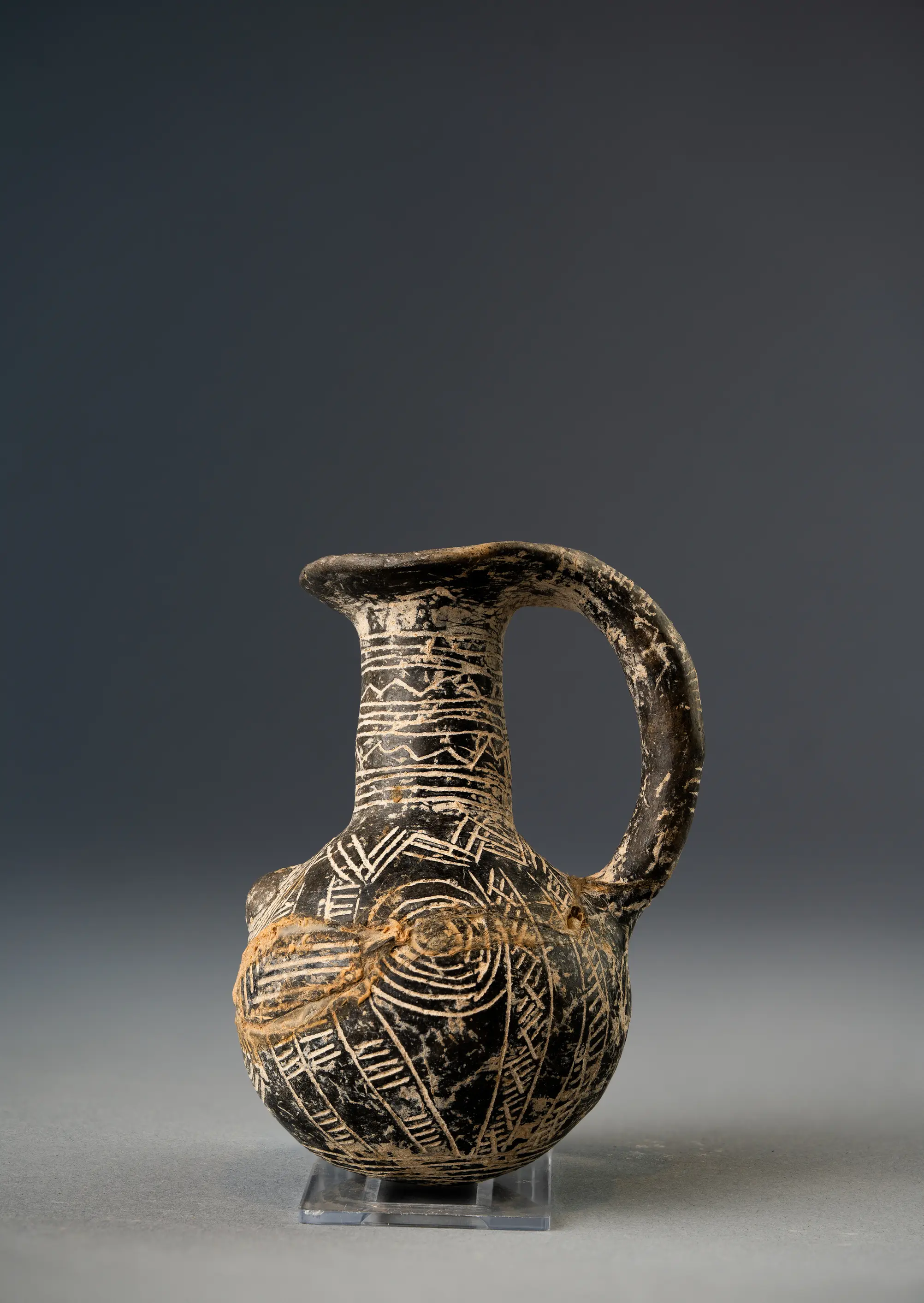 Black Polished Ware Juglet, Early Bronze Age II Cypriot pottery