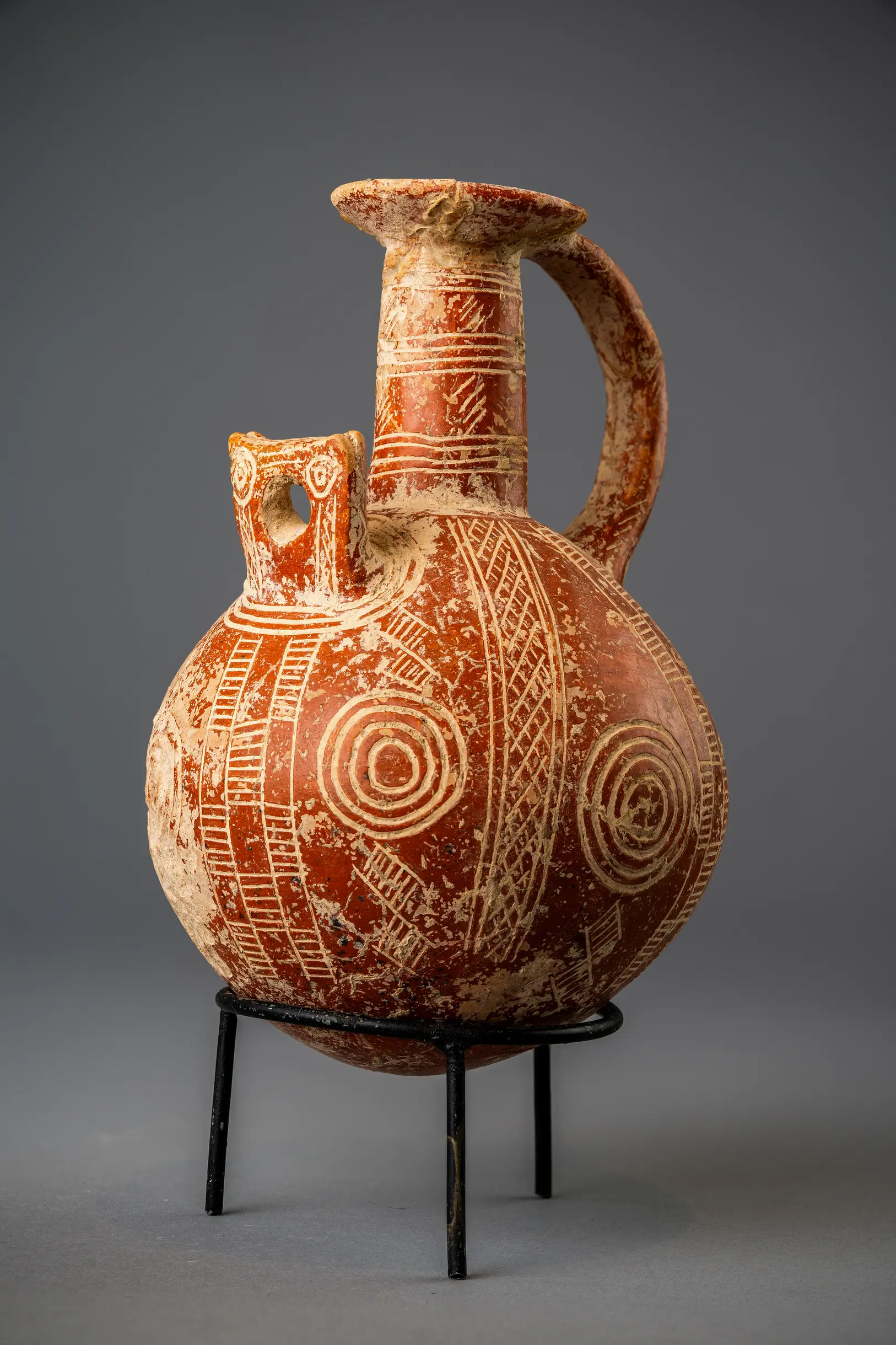 Red Polished Ware Jug, Early Bronze Age II Cypriot pottery