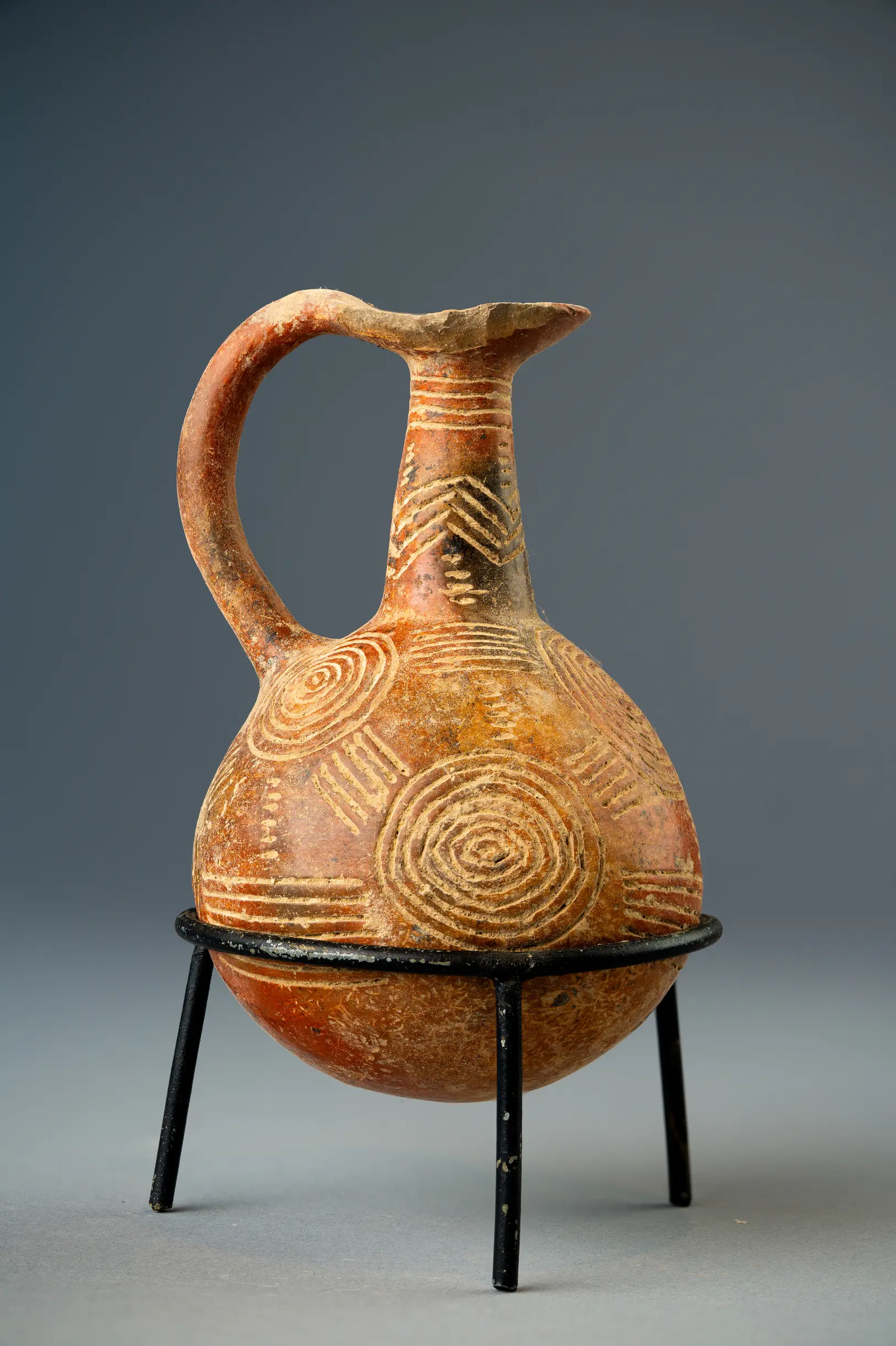 Red Polished Ware Jug, Early Bronze Age II Cypriot pottery