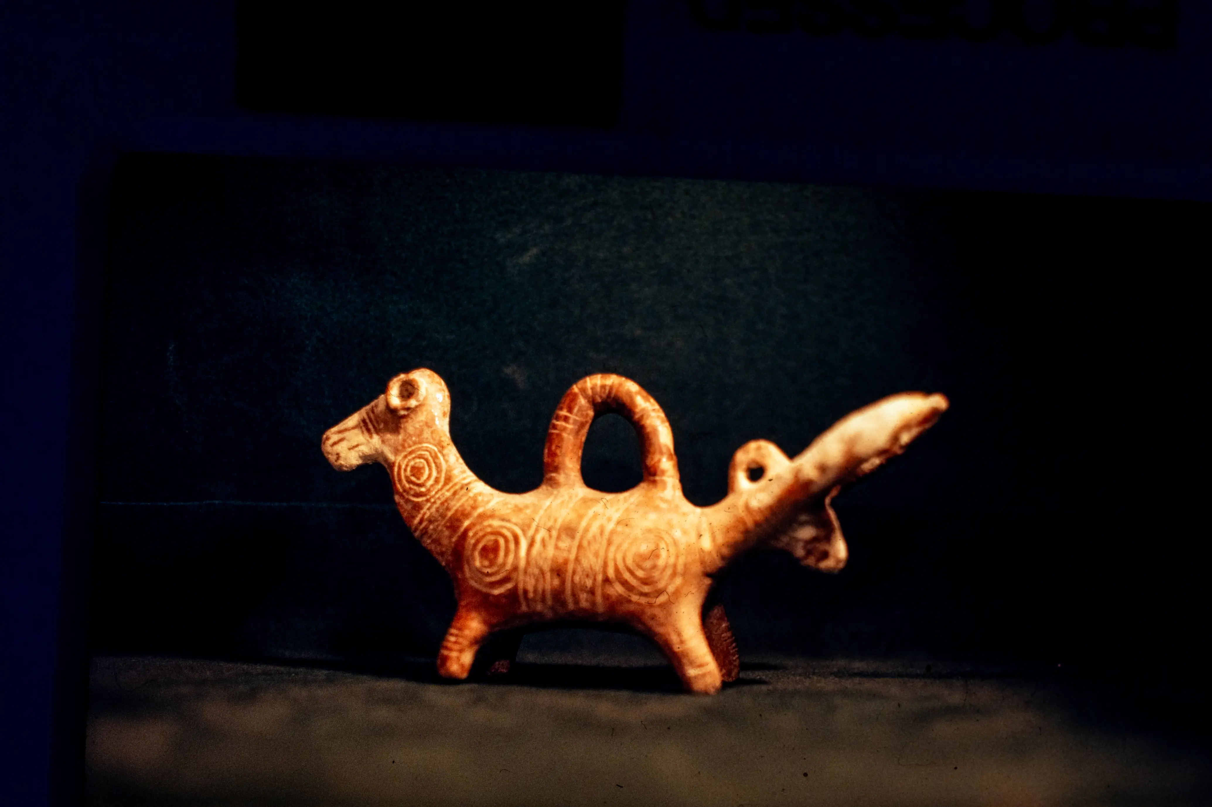 Cypriot Red Polished two-headed zoomorphic askos with a bull and a long-eared head, Early Cypriot III, c. 2100–1850 BC, Drakopoulos Collection