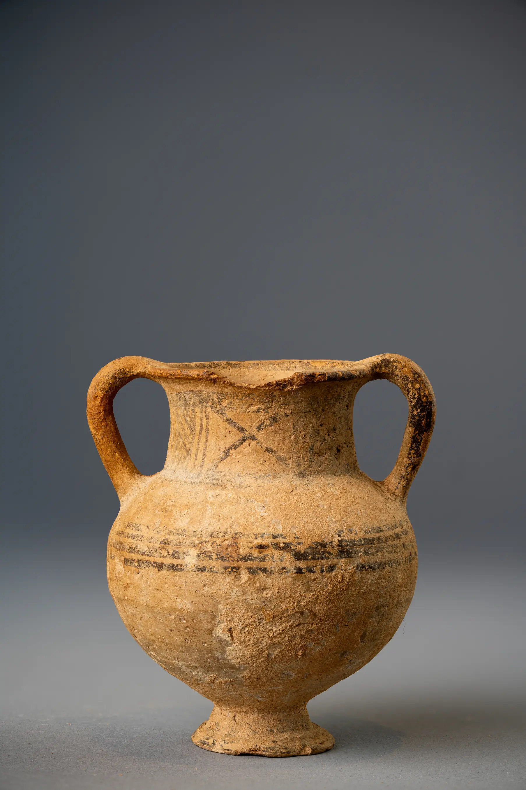 Small White Painted Jar, Geometric Cypriot
