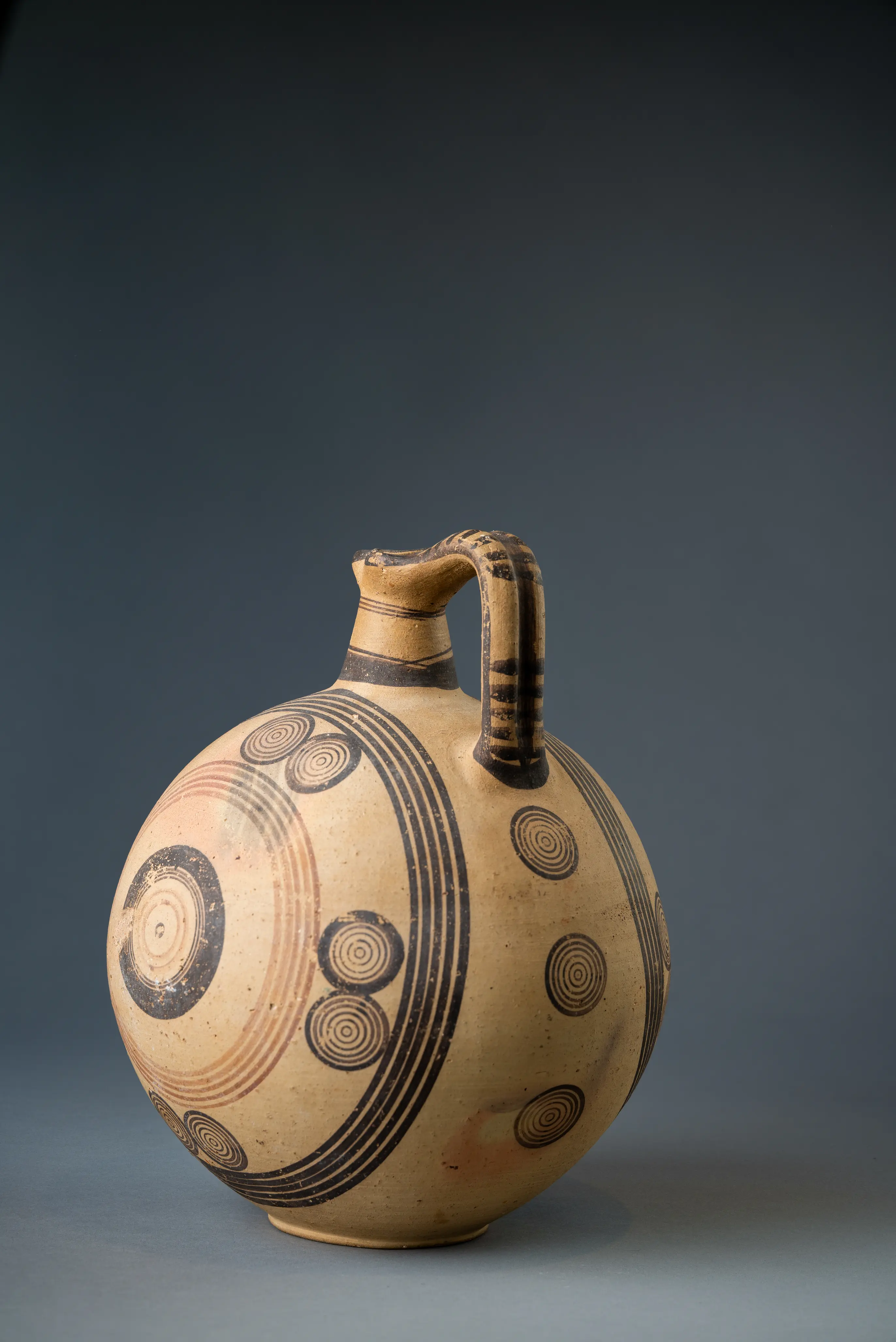 Large Bichrome Oinochoe, Geometric Cypriot jug