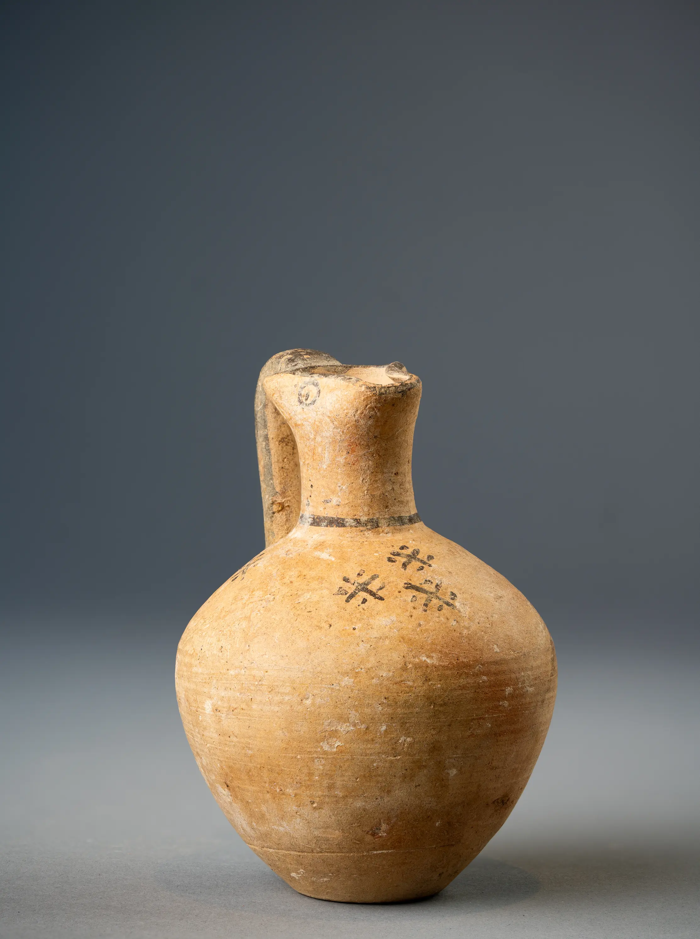 White Painted Oinochoe, Geometric Cypriot jug