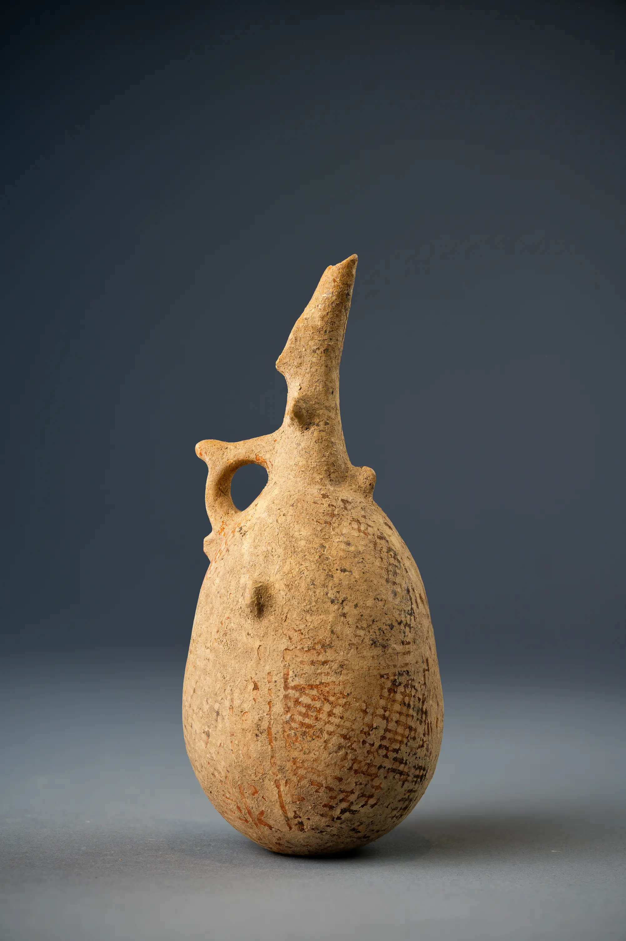 White Painted Ware Bottle, Middle Bronze Age II Cypriot pottery