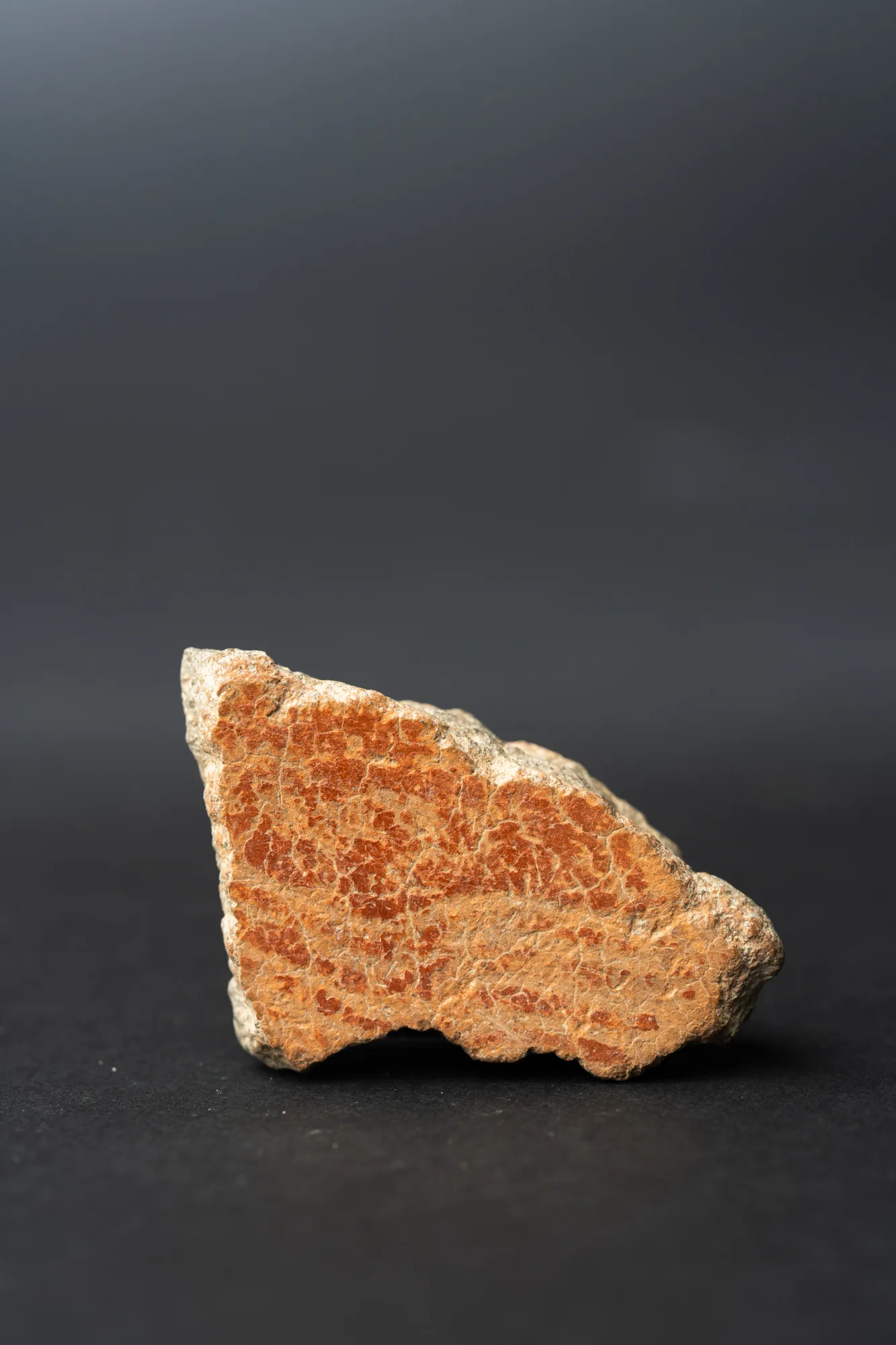 Combed Ware Bowl Fragment with Oblique Bands, Neolithic Cypriot pottery