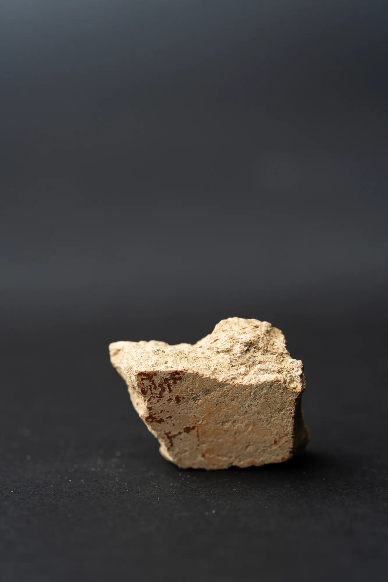 Red Lustrous Ware Body Sherd with Fire-Mottled Slip, Neolithic Cypriot pottery