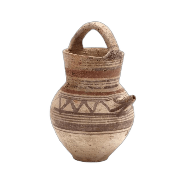 Cypro-Arcahic "Basket Handled" Oinochoe, Archaic I Cypriot