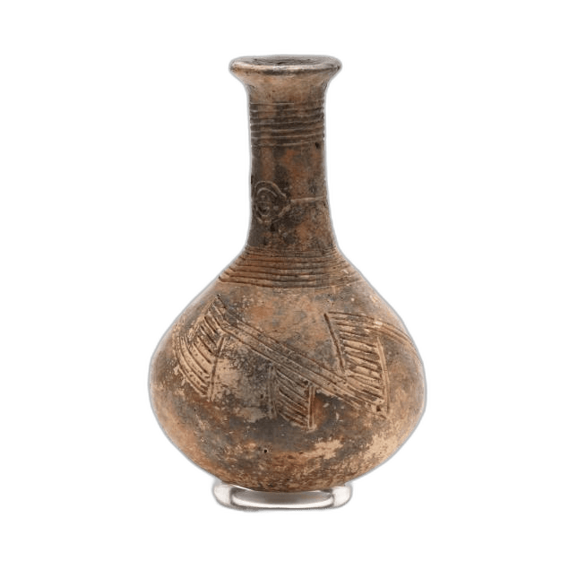 Cypriot Early Bronze Age Polished Red Ware Bottle, Early Bronze Age III Cypriot