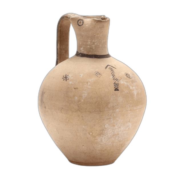 Cypro-Archaic White Ware Jug, Archaic I Cypriot