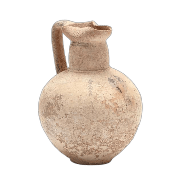 Cypro-Geometric Creme Ware Jug, Geometric II Cypriot