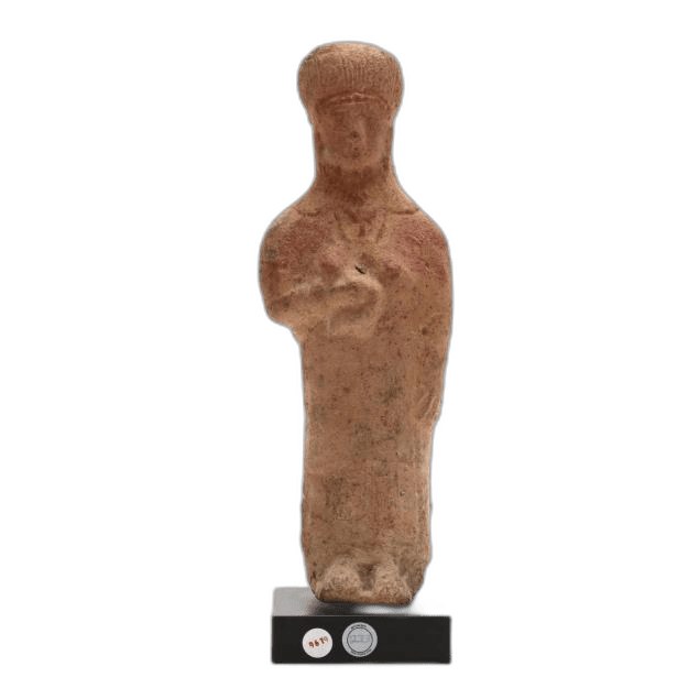 Cypriot Terracotta Statuette of a Female Votary, Classical Cypriot