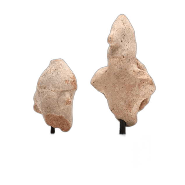 Two Cypro-Archaic Terracotta Warriors, Archaic I Cypriot statue