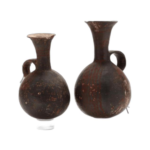 Near Pair of Middle Bronze Age Pitchers, Middle Bronze Age III Cypriot jug