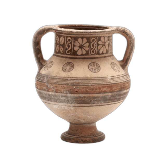 Cypro-Archaic Two-Handled Footed Amphora, Archaic II Cypriot jar