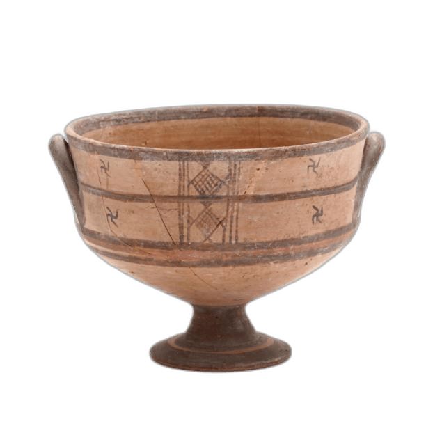 Cypro-Geometric Stemmed Bowl, Geometric Cypriot
