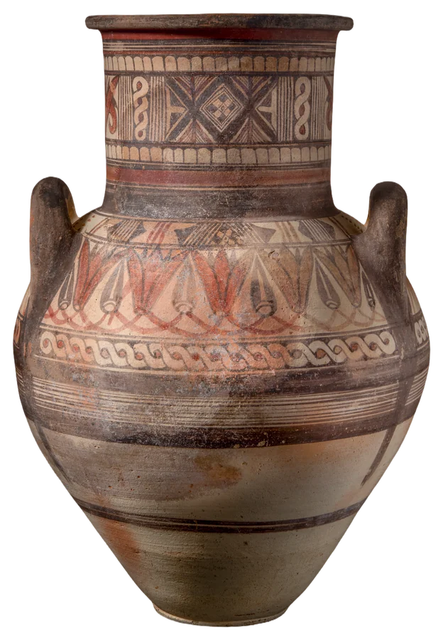 Bichrome IV Amphora with a Lotus-and-Bud Shoulder Frieze