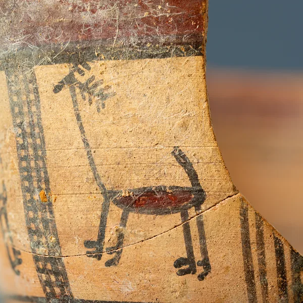 Bichrome Skyphos with Stags in Metopes
